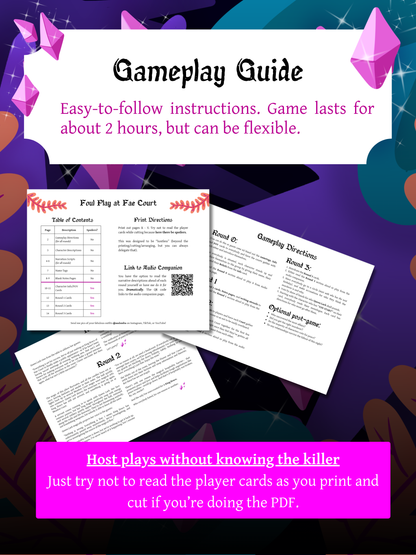Foul Play at Fae Court - Faerycore Murder Mystery Party